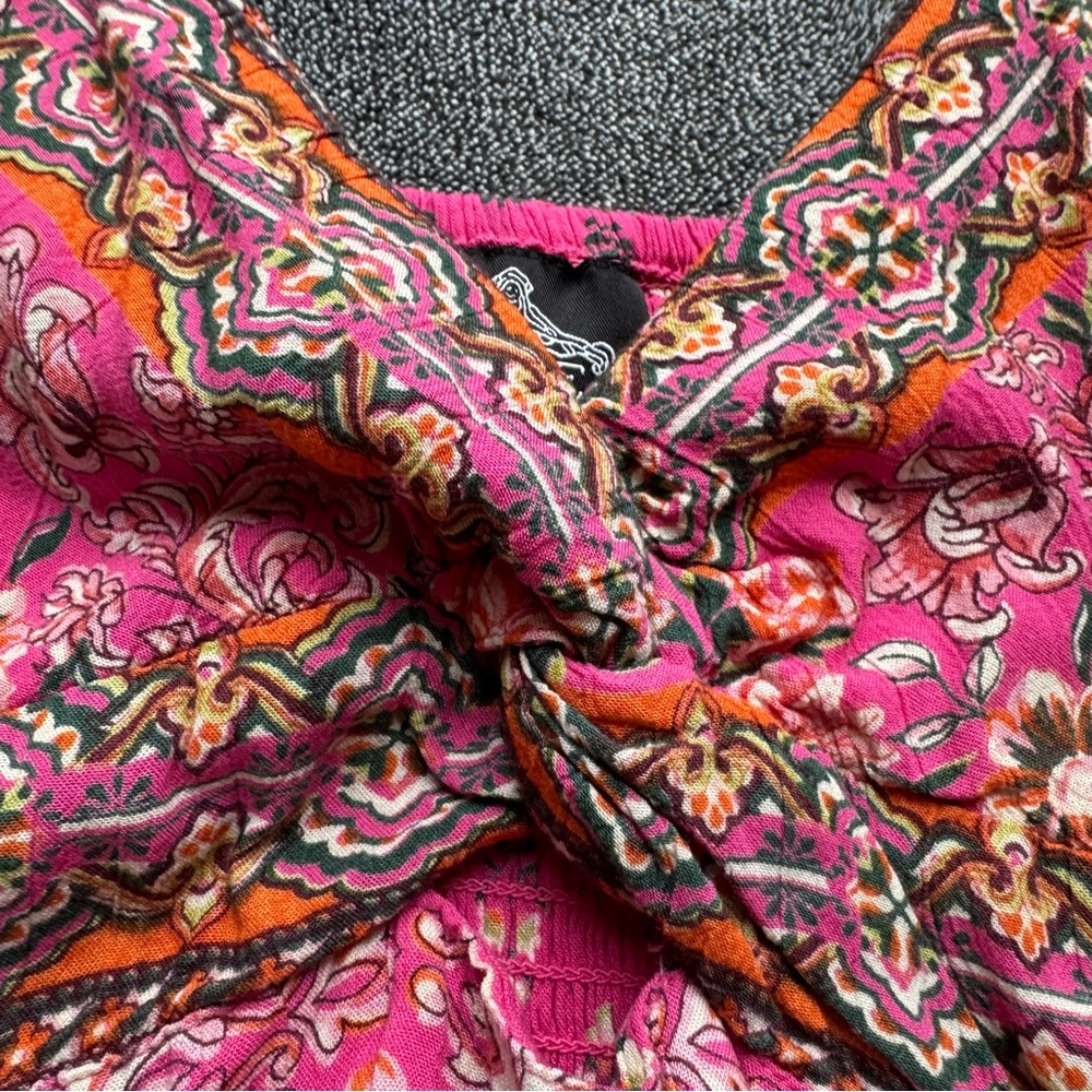 Angie Twist Front Maxi Dress - Fuchsia - Picture 8 of 16